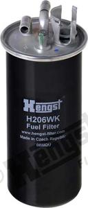Hengst Filter H206WK - Паливний фільтр autozip.com.ua
