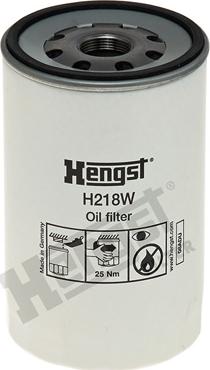 Hengst Filter H218W - Масляний фільтр autozip.com.ua