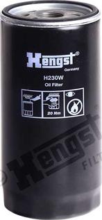 Hengst Filter H230W - Масляний фільтр autozip.com.ua