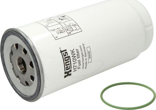 Hengst Filter H710WK - Паливний фільтр autozip.com.ua