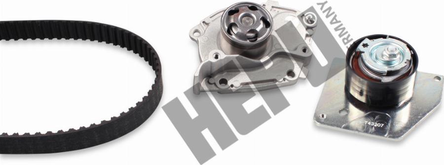 Hepu PK09660 - Водяний насос + комплект зубчатого ременя autozip.com.ua