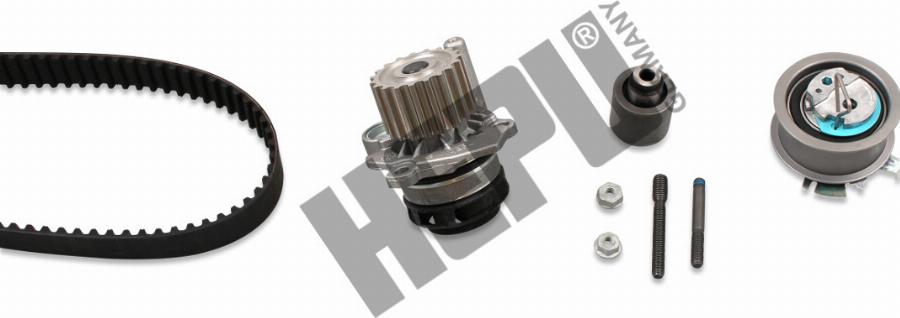 Hepu PK05510 - Водяний насос + комплект зубчатого ременя autozip.com.ua