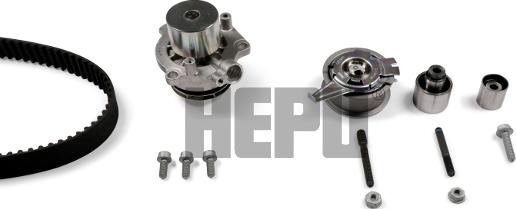 Hepu PK06690M - Водяний насос + комплект зубчатого ременя autozip.com.ua