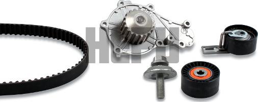 Hepu PK08032 - Водяний насос + комплект зубчатого ременя autozip.com.ua