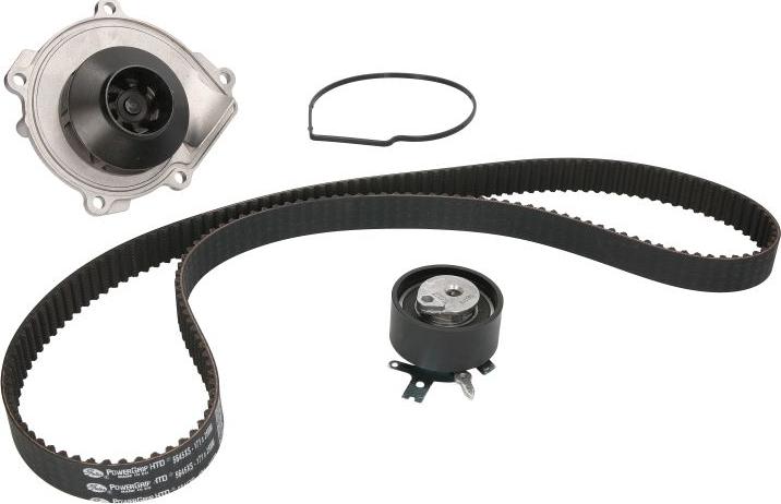 Hepu PK17241 - Водяний насос + комплект зубчатого ременя autozip.com.ua