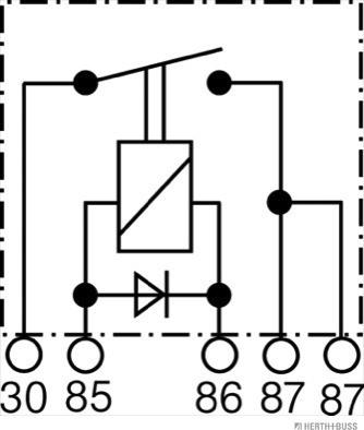 Herth+Buss Elparts 75613109 - Реле, робочий струм autozip.com.ua