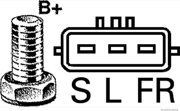 Herth+Buss Jakoparts J5110533 - Генератор autozip.com.ua