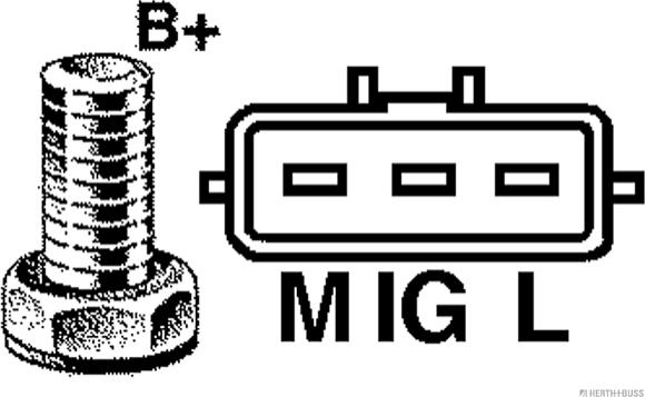 Herth+Buss Jakoparts J5112106 - Генератор autozip.com.ua