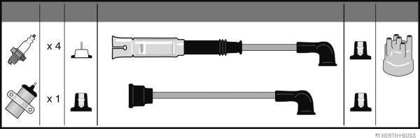 Herth+Buss Jakoparts J5381032 - Комплект проводів запалювання autozip.com.ua