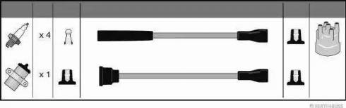Herth+Buss Jakoparts J5388007 - Комплект проводів запалювання autozip.com.ua