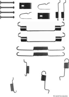 Herth+Buss Jakoparts J3563007 - Комплектуючі, барабанний гальмівний механізм autozip.com.ua