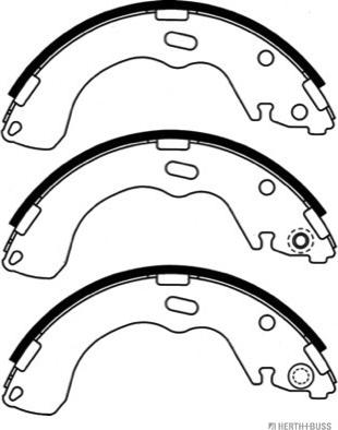 Herth+Buss Jakoparts J3503039 - Комплект гальм, барабанний механізм autozip.com.ua