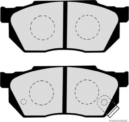 Herth+Buss Jakoparts J3604019 - Гальмівні колодки, дискові гальма autozip.com.ua