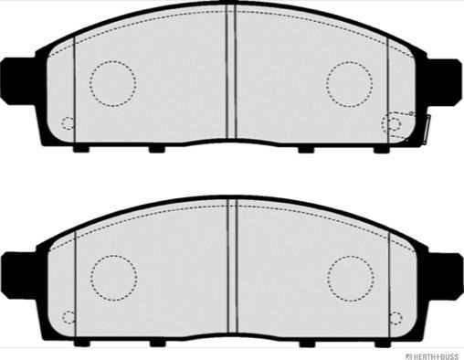 Herth+Buss Jakoparts J3605065 - Гальмівні колодки, дискові гальма autozip.com.ua