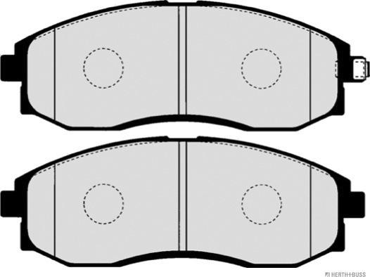 Herth+Buss Jakoparts J3600542 - Гальмівні колодки, дискові гальма autozip.com.ua
