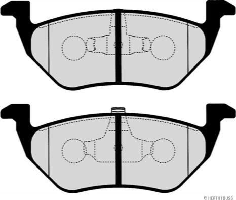 Herth+Buss Jakoparts J3613023 - Гальмівні колодки, дискові гальма autozip.com.ua