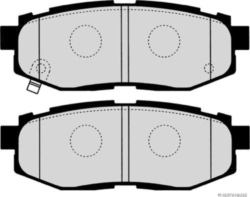 Herth+Buss Jakoparts J3617007 - Гальмівні колодки, дискові гальма autozip.com.ua