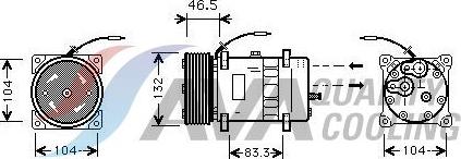 HIGHWAY AUTOMOTIVE 45057004 - Компресор, кондиціонер autozip.com.ua
