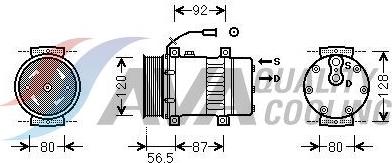 HIGHWAY AUTOMOTIVE 45057006 - Компресор, кондиціонер autozip.com.ua