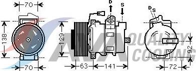 HIGHWAY AUTOMOTIVE 45033002 - Компресор, кондиціонер autozip.com.ua