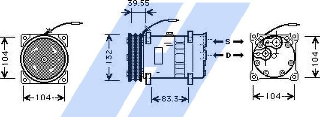 HIGHWAY AUTOMOTIVE 45157001 - Компресор, кондиціонер autozip.com.ua