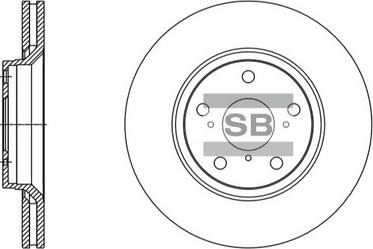 Hi-Q SD4605 - Гальмівний диск autozip.com.ua