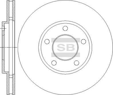 Hi-Q SD5524 - Гальмівний диск autozip.com.ua