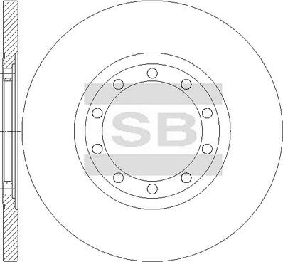 Hi-Q SD5345 - Гальмівний диск autozip.com.ua