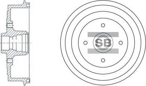 Hi-Q SD3036 - Гальмівний барабан autozip.com.ua