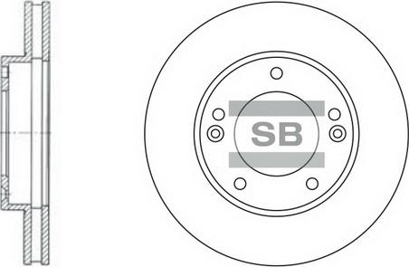 Sangsin Brake SD2026 - Гальмівний диск autozip.com.ua