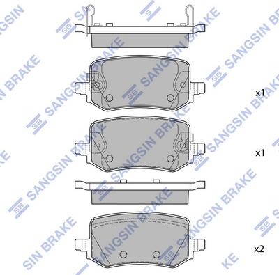Hi-Q SP4411 - Гальмівні колодки, дискові гальма autozip.com.ua
