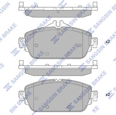 Hi-Q SP4044 - Гальмівні колодки, дискові гальма autozip.com.ua