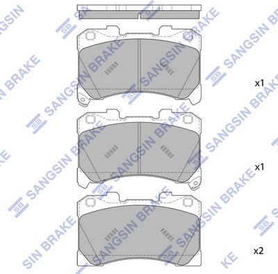Hi-Q SP4046 - Гальмівні колодки, дискові гальма autozip.com.ua