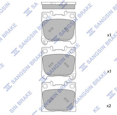 Hi-Q SP4047 - Гальмівні колодки, дискові гальма autozip.com.ua