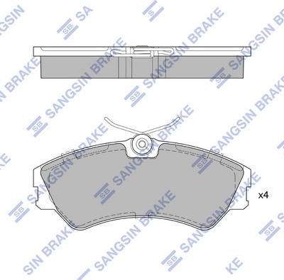 Hi-Q SP4053 - Гальмівні колодки, дискові гальма autozip.com.ua