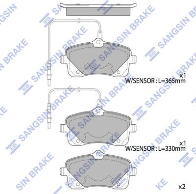 Hi-Q SP4052 - Гальмівні колодки, дискові гальма autozip.com.ua