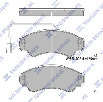 Hi-Q SP4033 - Гальмівні колодки, дискові гальма autozip.com.ua