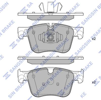 Hi-Q SP4032A - Гальмівні колодки, дискові гальма autozip.com.ua