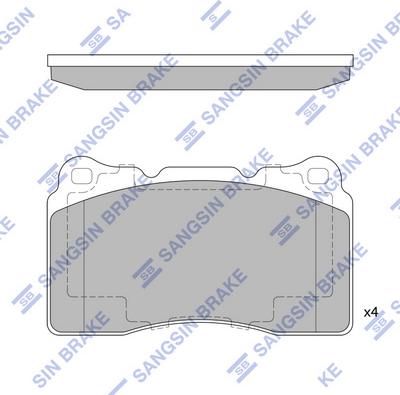 Hi-Q SP4145A - Гальмівні колодки, дискові гальма autozip.com.ua