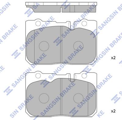 Hi-Q SP4159 - Гальмівні колодки, дискові гальма autozip.com.ua