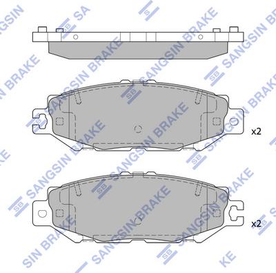 Hi-Q SP4160 - Гальмівні колодки, дискові гальма autozip.com.ua
