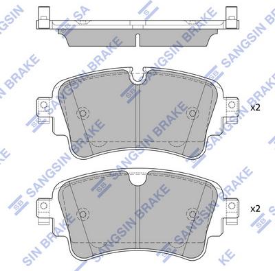 Hi-Q SP4112 - Гальмівні колодки, дискові гальма autozip.com.ua