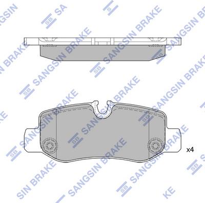 Hi-Q SP4130 - Гальмівні колодки, дискові гальма autozip.com.ua
