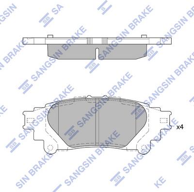 Hi-Q SP4131 - Гальмівні колодки, дискові гальма autozip.com.ua