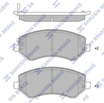 Hi-Q SP4170 - Гальмівні колодки, дискові гальма autozip.com.ua