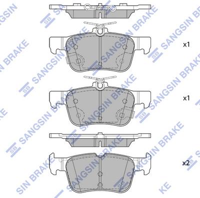 Hi-Q SP4171 - Гальмівні колодки, дискові гальма autozip.com.ua