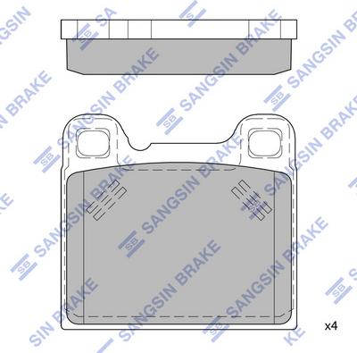 Hi-Q SP4398 - Гальмівні колодки, дискові гальма autozip.com.ua