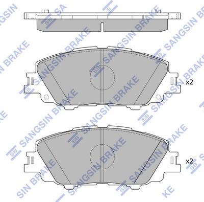 Hi-Q SP4340 - Гальмівні колодки, дискові гальма autozip.com.ua