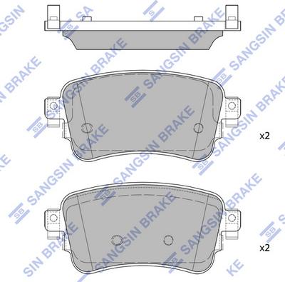 Hi-Q SP4362 - Гальмівні колодки, дискові гальма autozip.com.ua