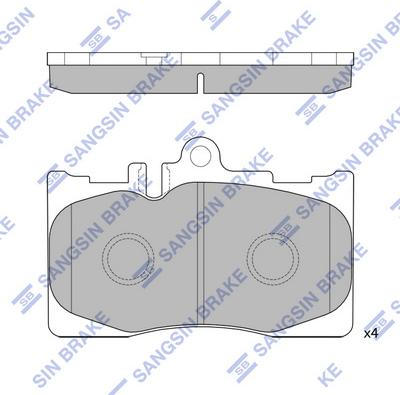 Hi-Q SP4314 - Гальмівні колодки, дискові гальма autozip.com.ua